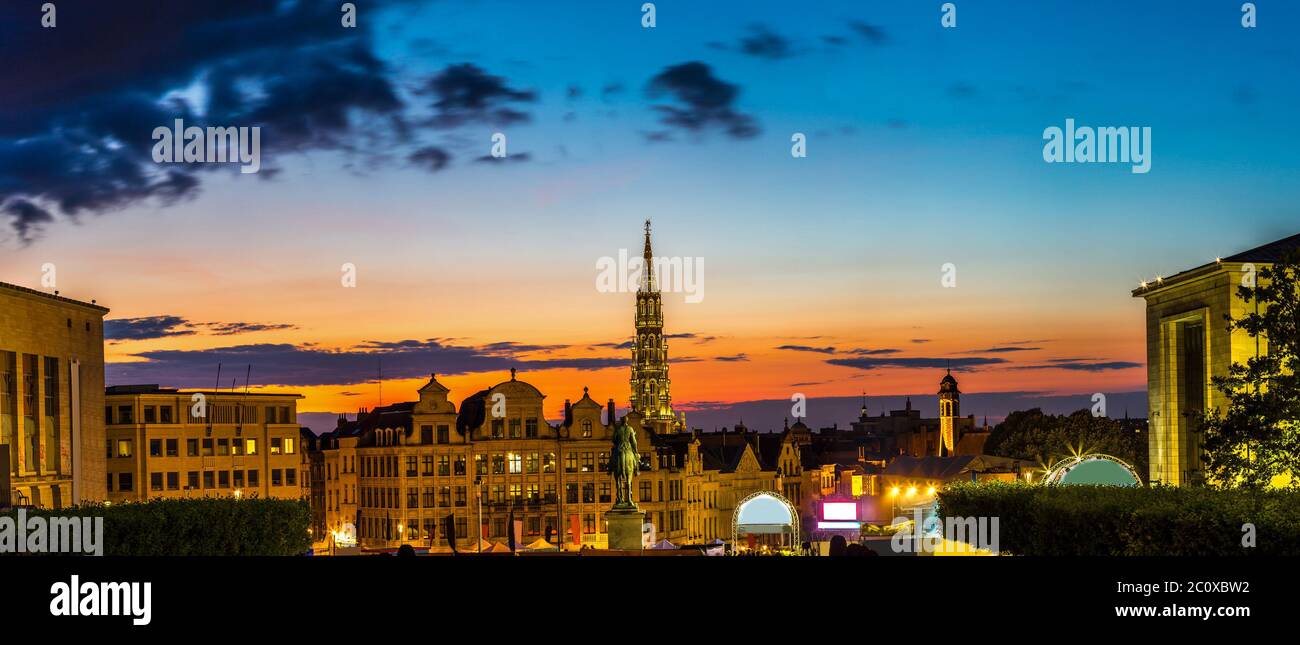 Stadtzentrum Brüssel Stockfoto