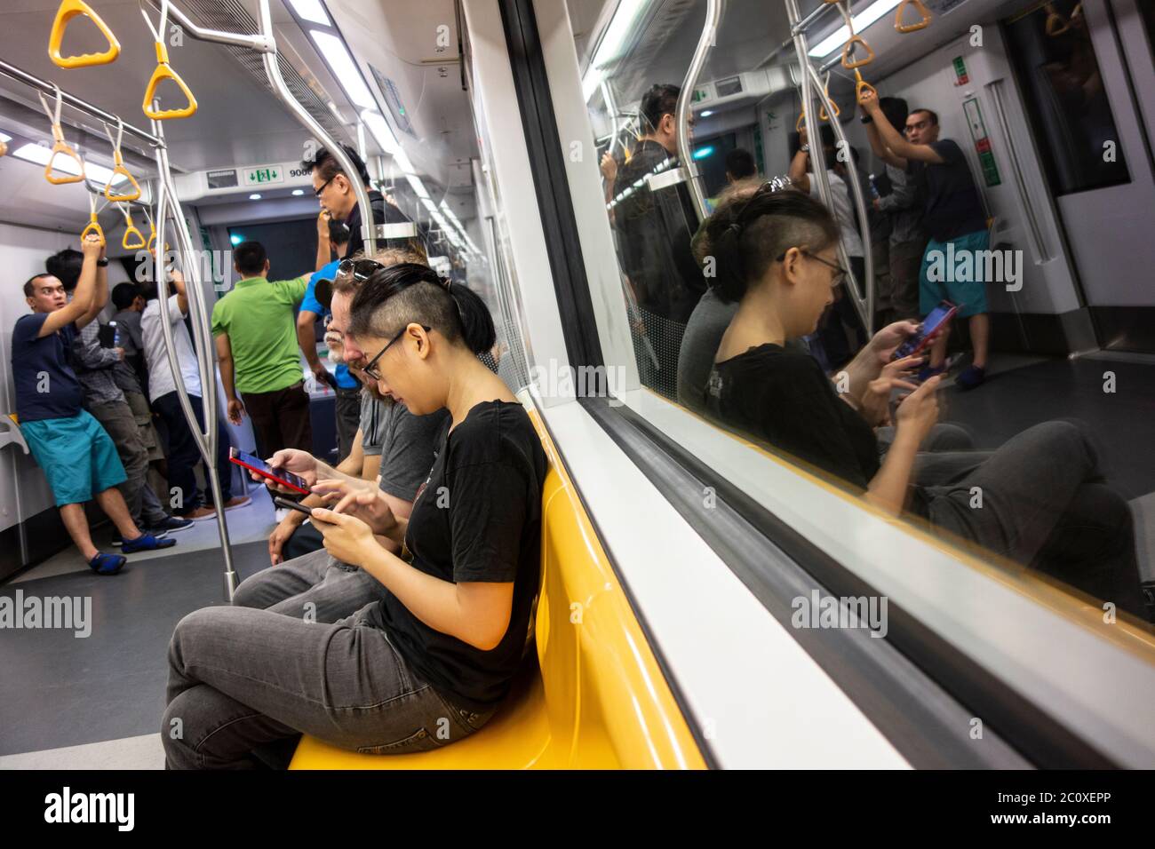 U-Bahn. Singapur Stockfoto