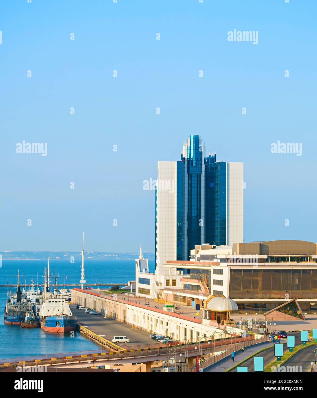 Odessa-Meer-Hafen-terminal Stockfoto