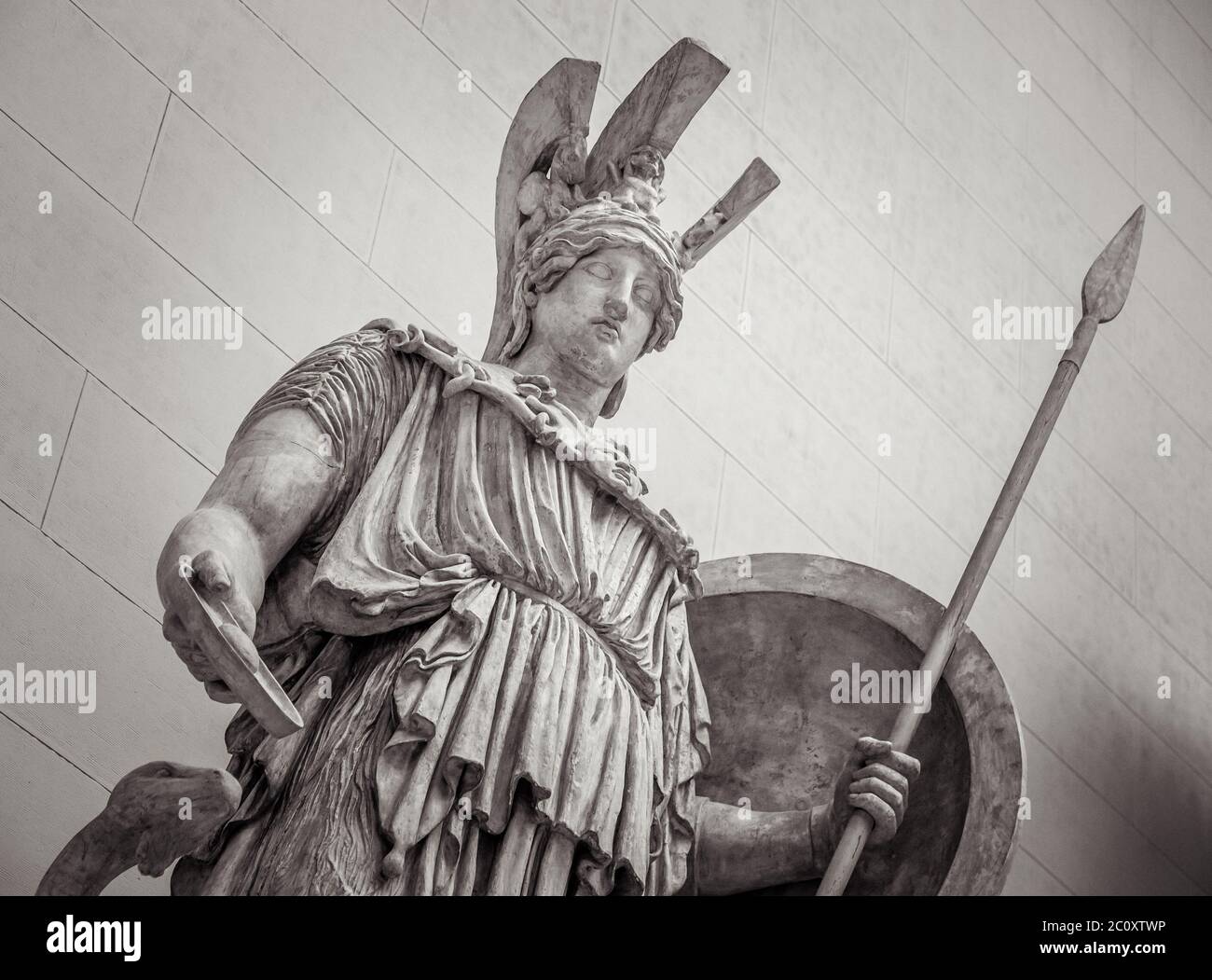 Athena Griechische Göttin der Weisheit und Wissenschaft Stockfoto