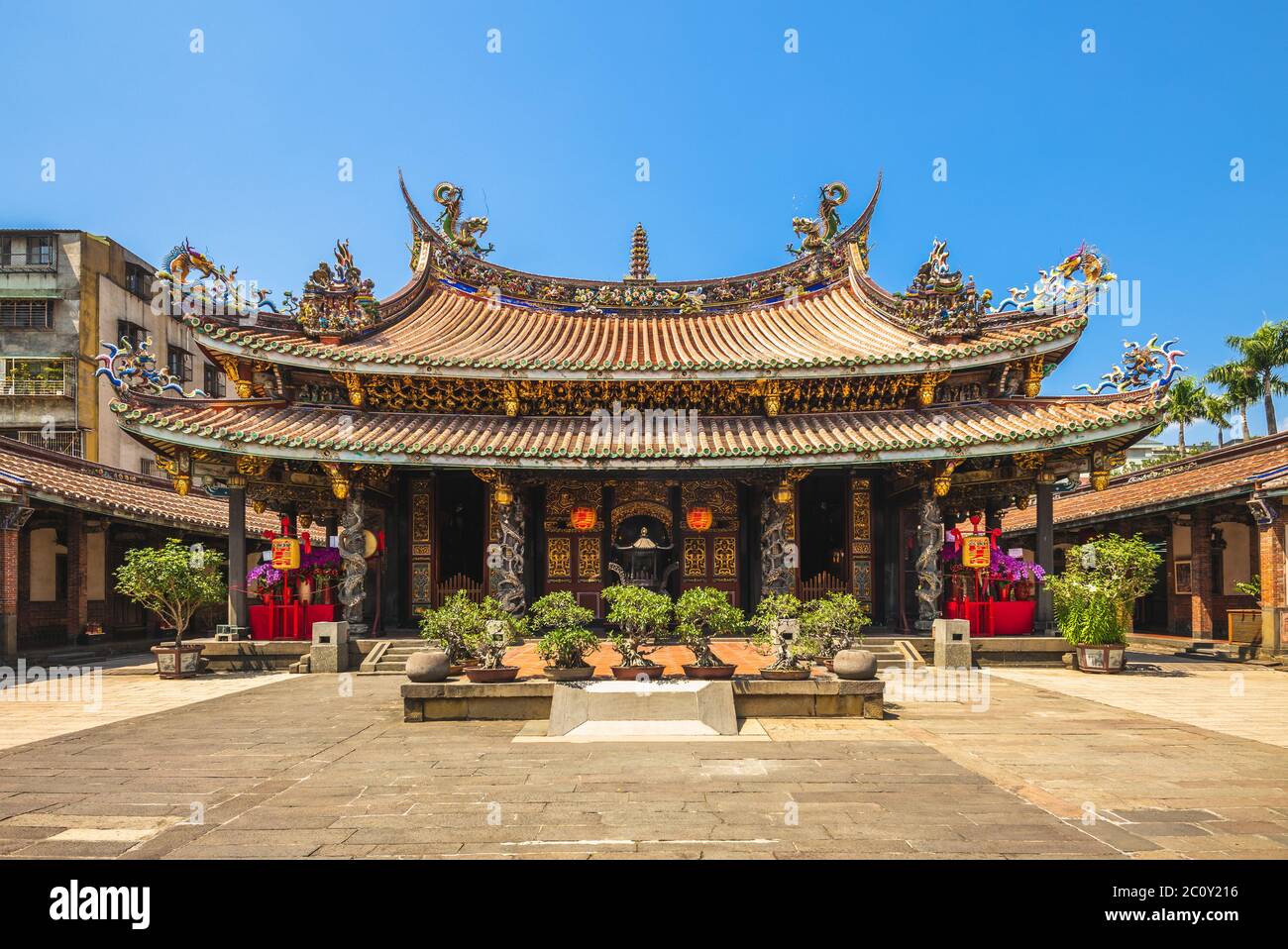 Dalongdong Baoan Tempel in taipei, taiwan Stockfoto