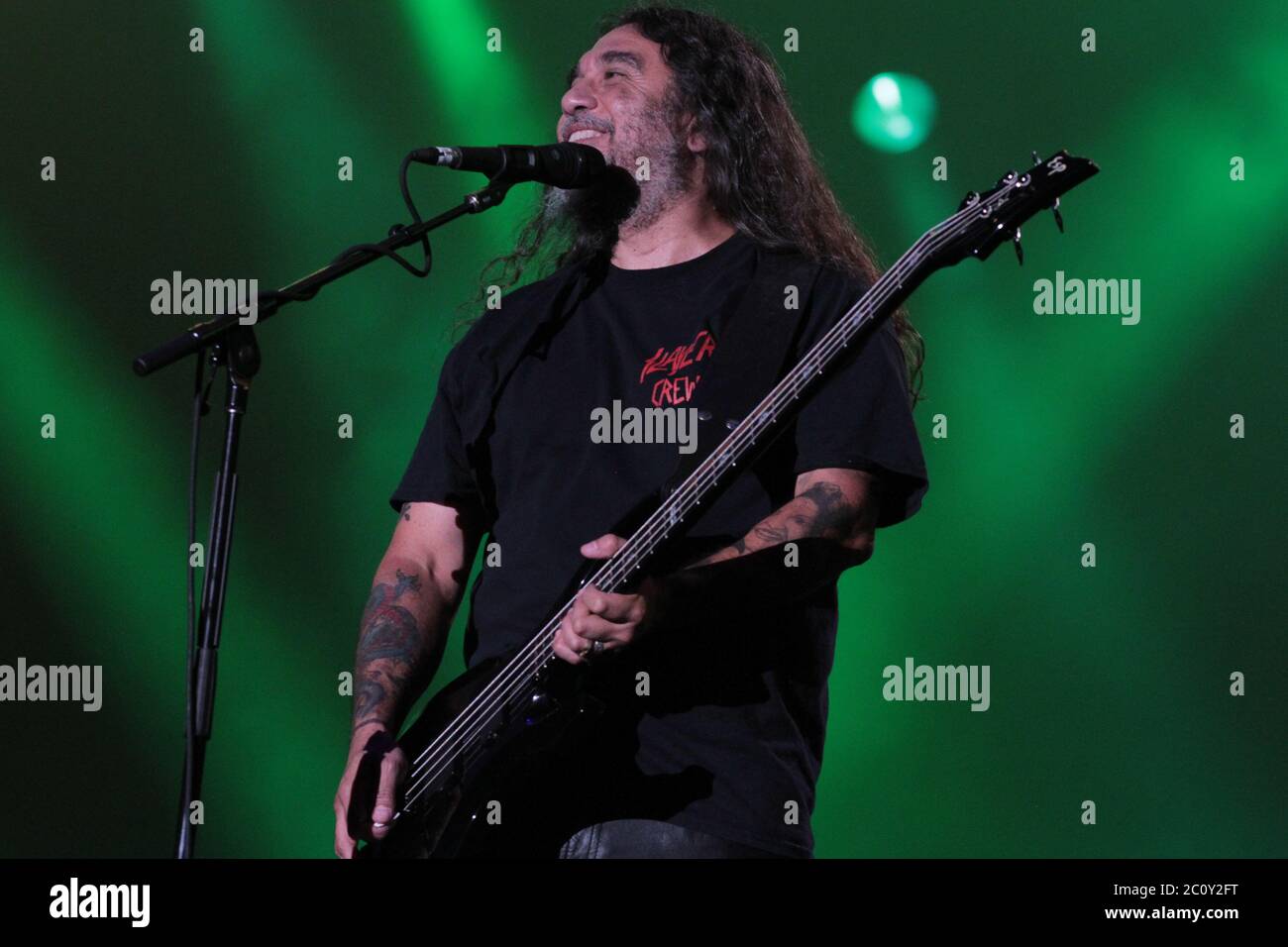 RIO DE JANEIRO, 22.09.2013: Slayer tritt auf der Sunset Stage des Rock in Rio V in Rio de Janeiro auf (Néstor J. Beremblum / Alamy News) Stockfoto