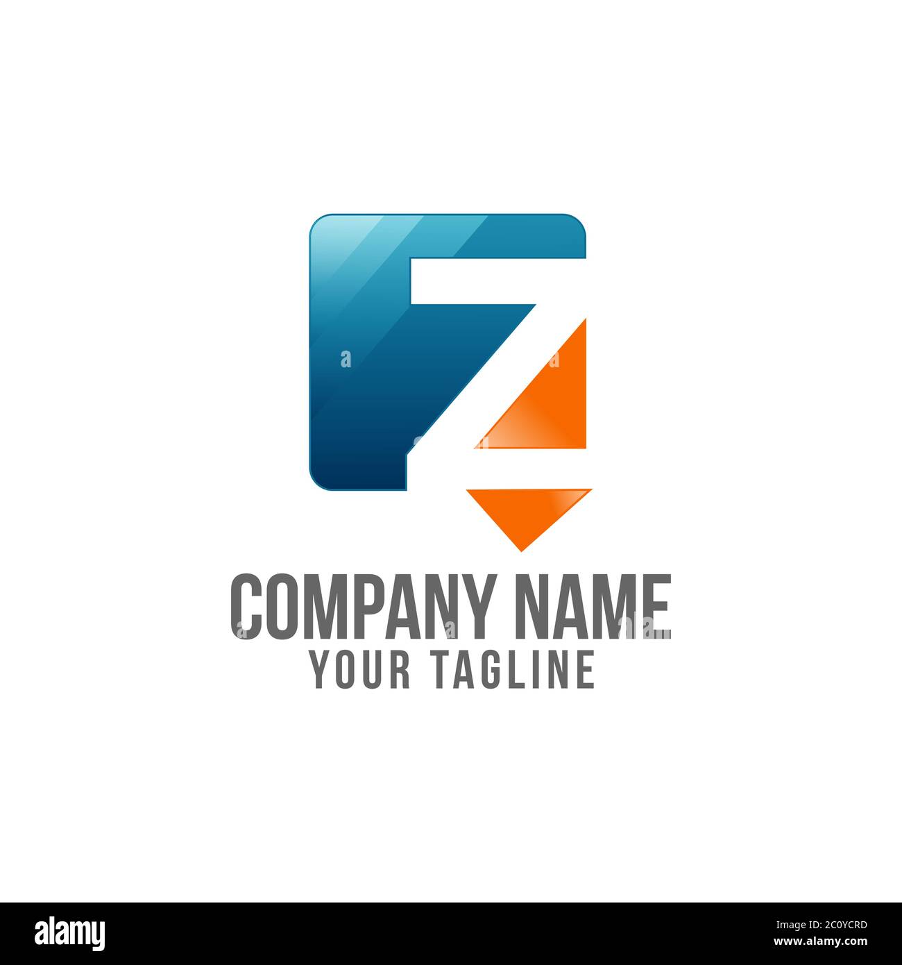 Z Buchstabe Logo Design Vektor Vorlage, Abstraktes Logo Symbol Design Vorlage Elemente mit Buchstabe Z.EPS 10 Stock Vektor