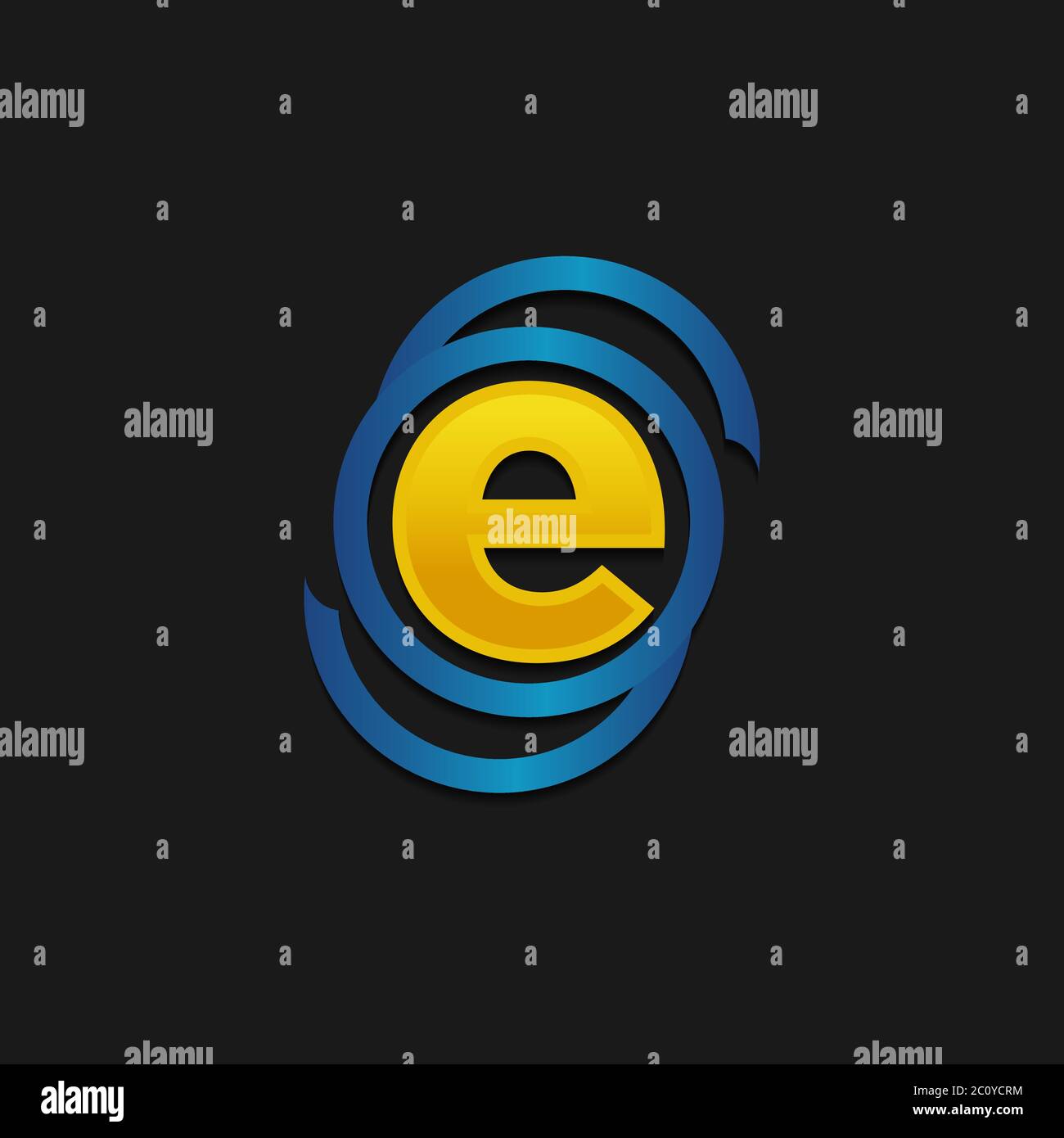 Design-Vorlagen für das Logo „Buchstabe E“. Vektorfarbzeichen.EPS 10 Stock Vektor