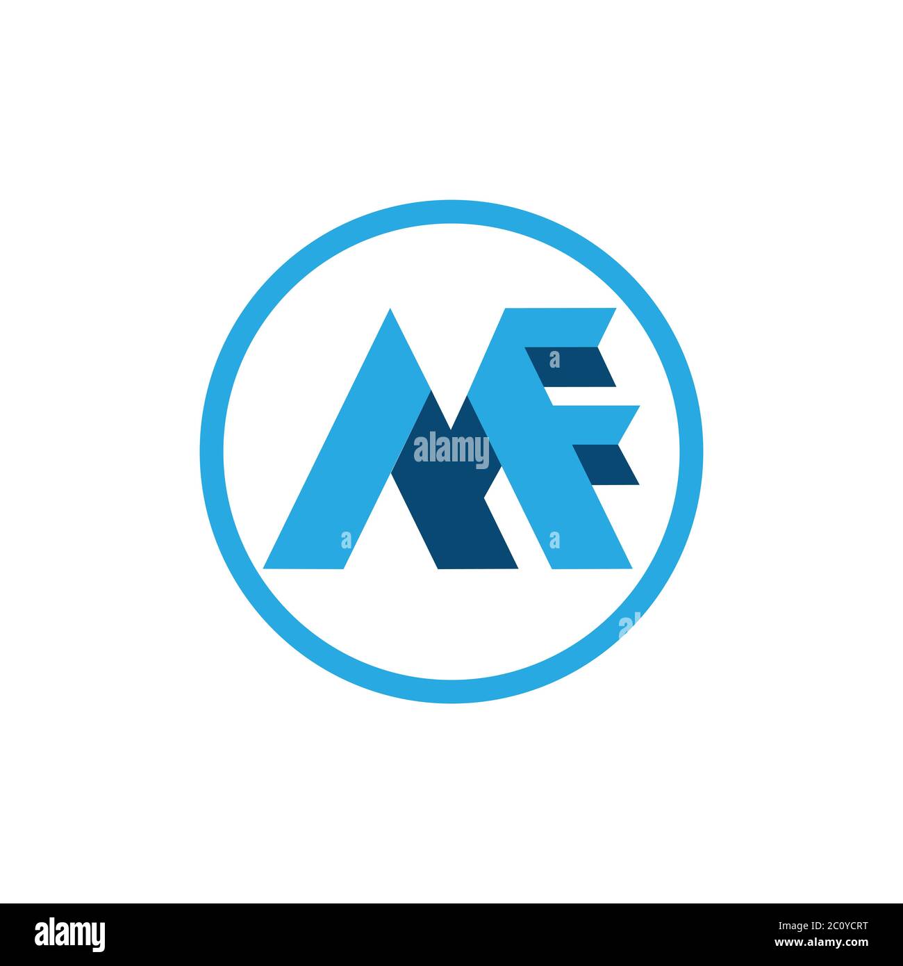 MF-Logo-Vektor. AF Buchstabe Logo Vektor. Berg Logo Vektor.EPS 10 Stock Vektor