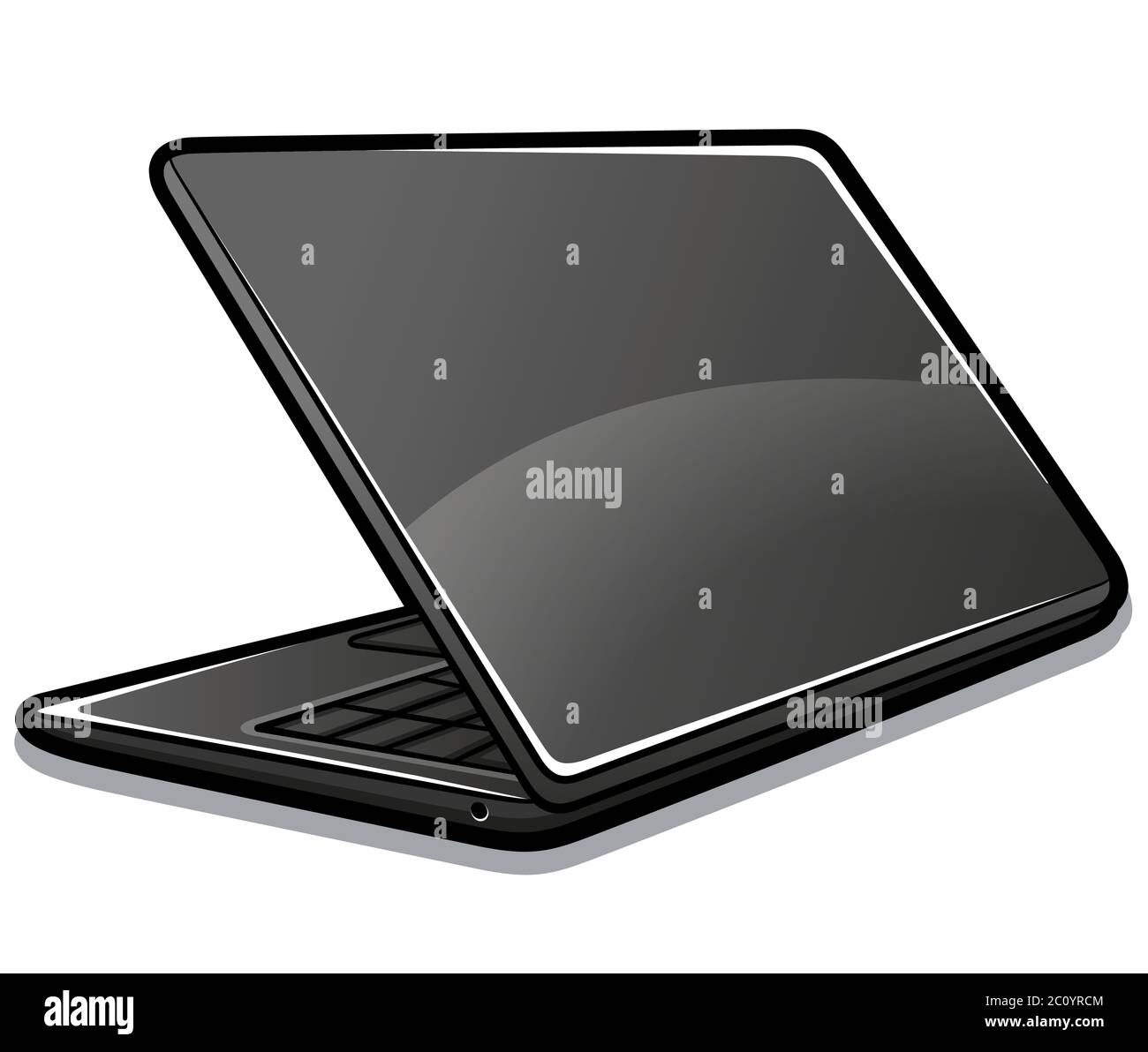 Vektor-Illustration von Laptop Cartoon isoliertes Design Stock Vektor