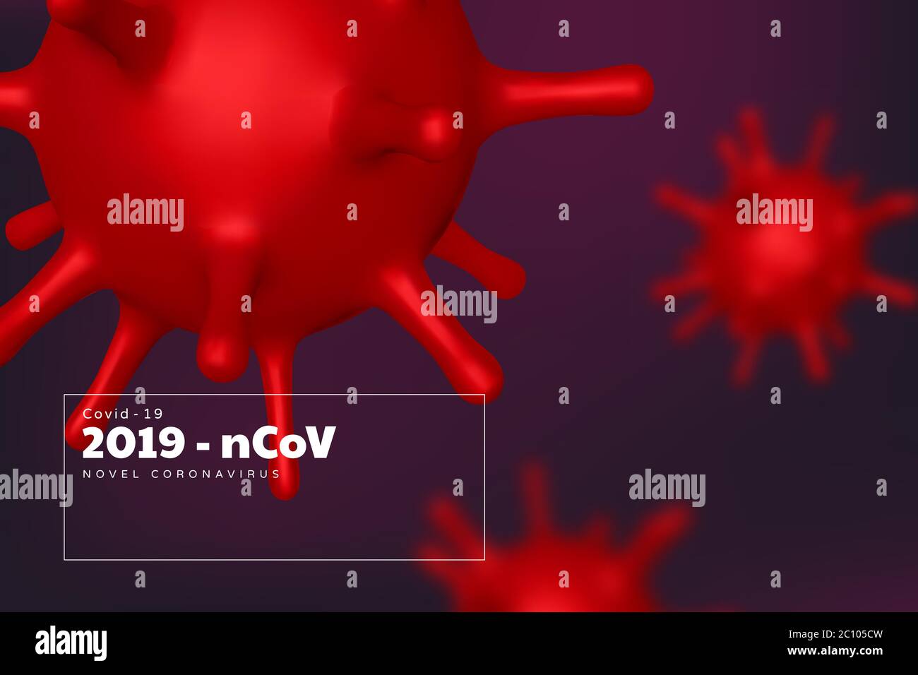 Coronavirus Hintergrund, Virusstamm von MERS-Cov Stock Vektor