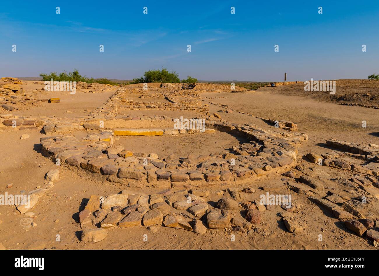 Eine Ruine der Indus-Talzivilisation in Gujarat, Indien Stockfoto