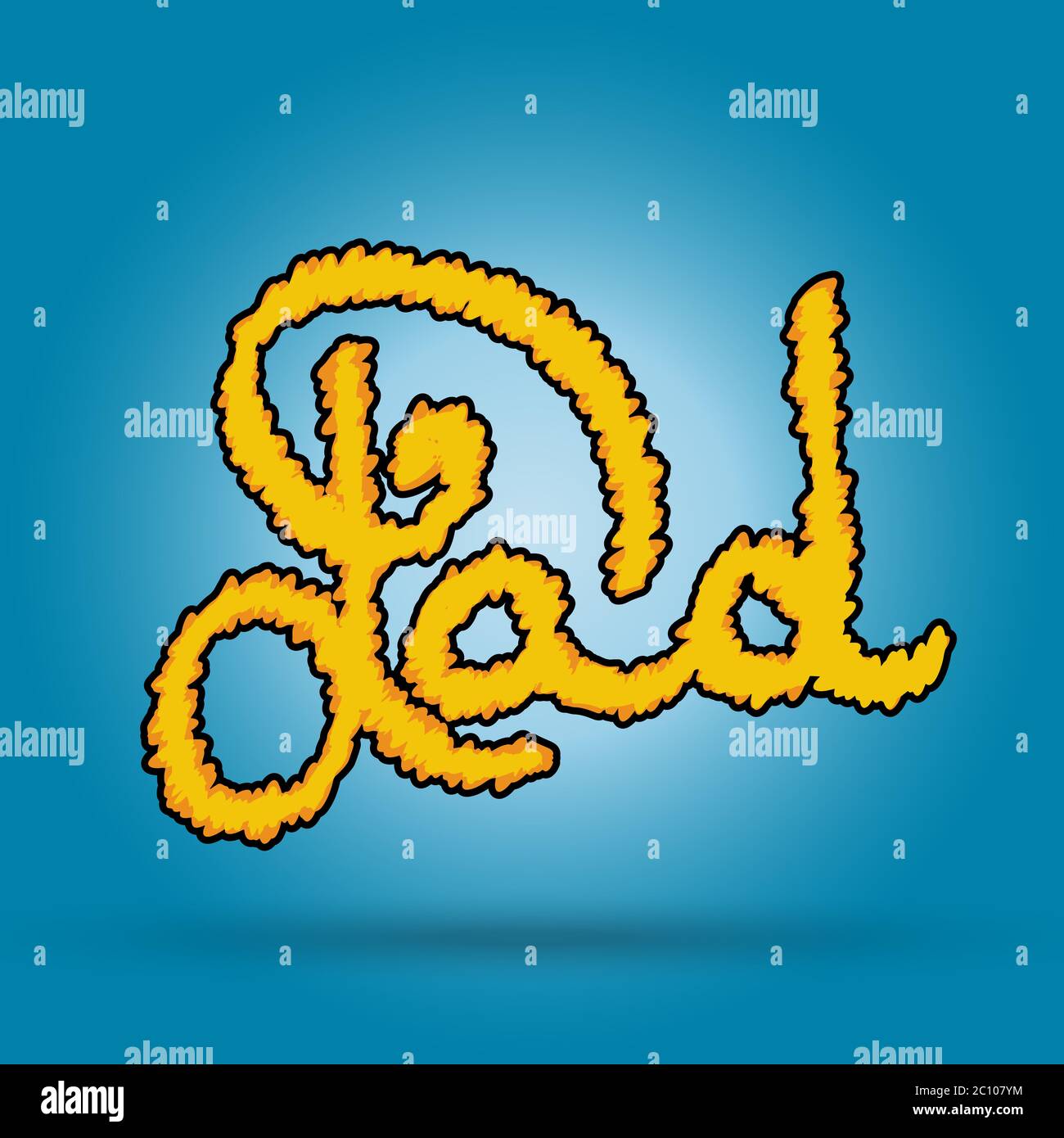 Papa-Schriftzug-Grußkarte. Happy Fathers Day Abbildung Stockfoto