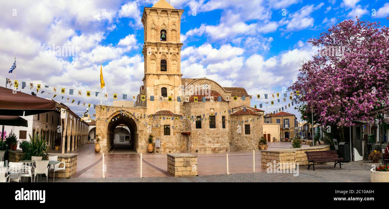 Religiöse Denkmäler und Denkmäler der Insel Zypern - Byzantinische Kirche Saint Lazaros in Larnaka Stadt Stockfoto