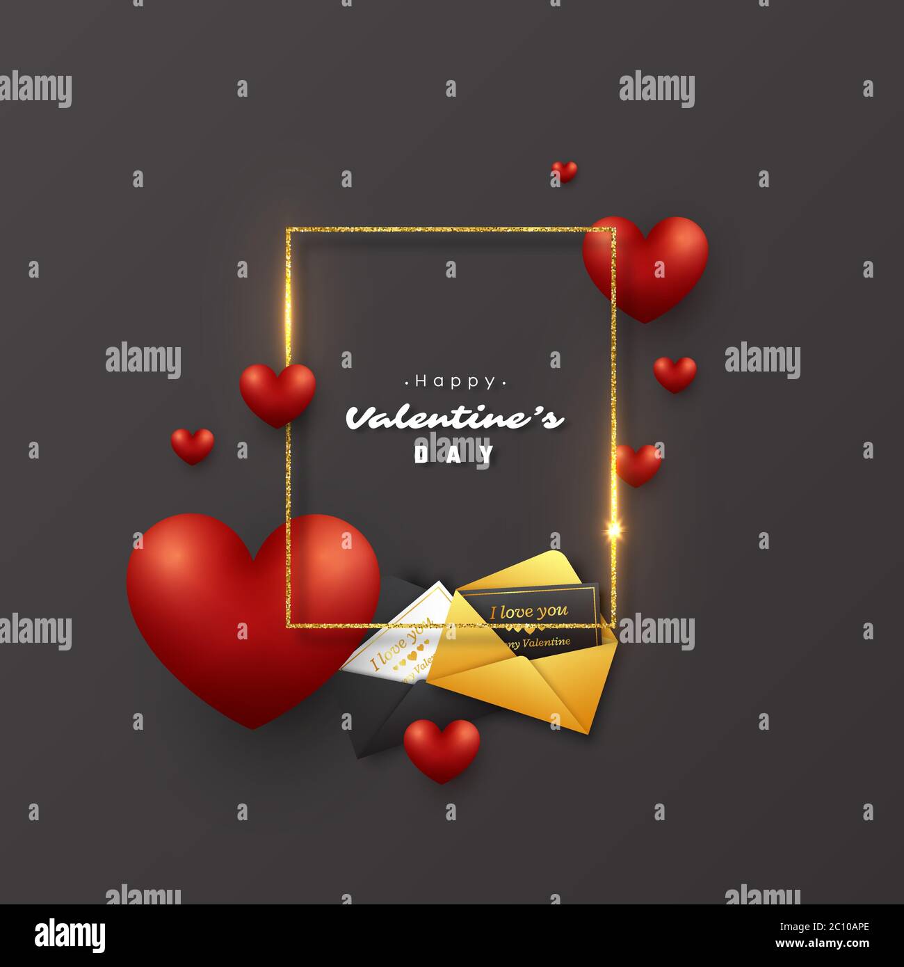 Valentinstag Urlaub Hintergrund. Stock Vektor