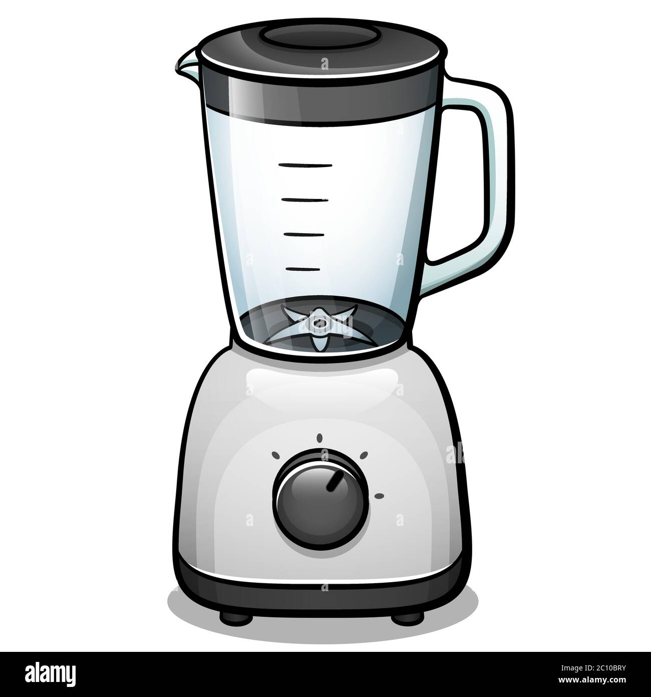 Vektor-Illustration des Mixers Design isoliert Zeichnung Stock Vektor