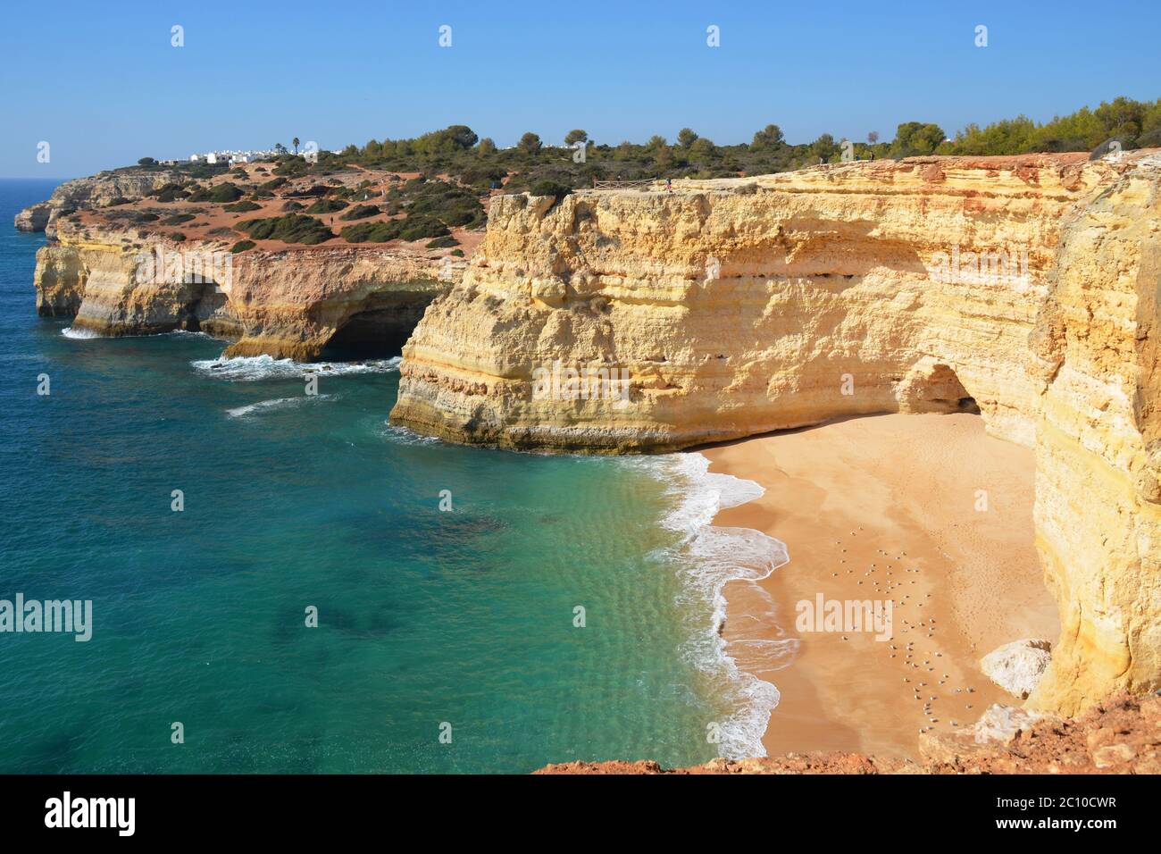 Bucht, Seven hängende Täler Route, Benagil, Algarve, Portugal Stockfoto