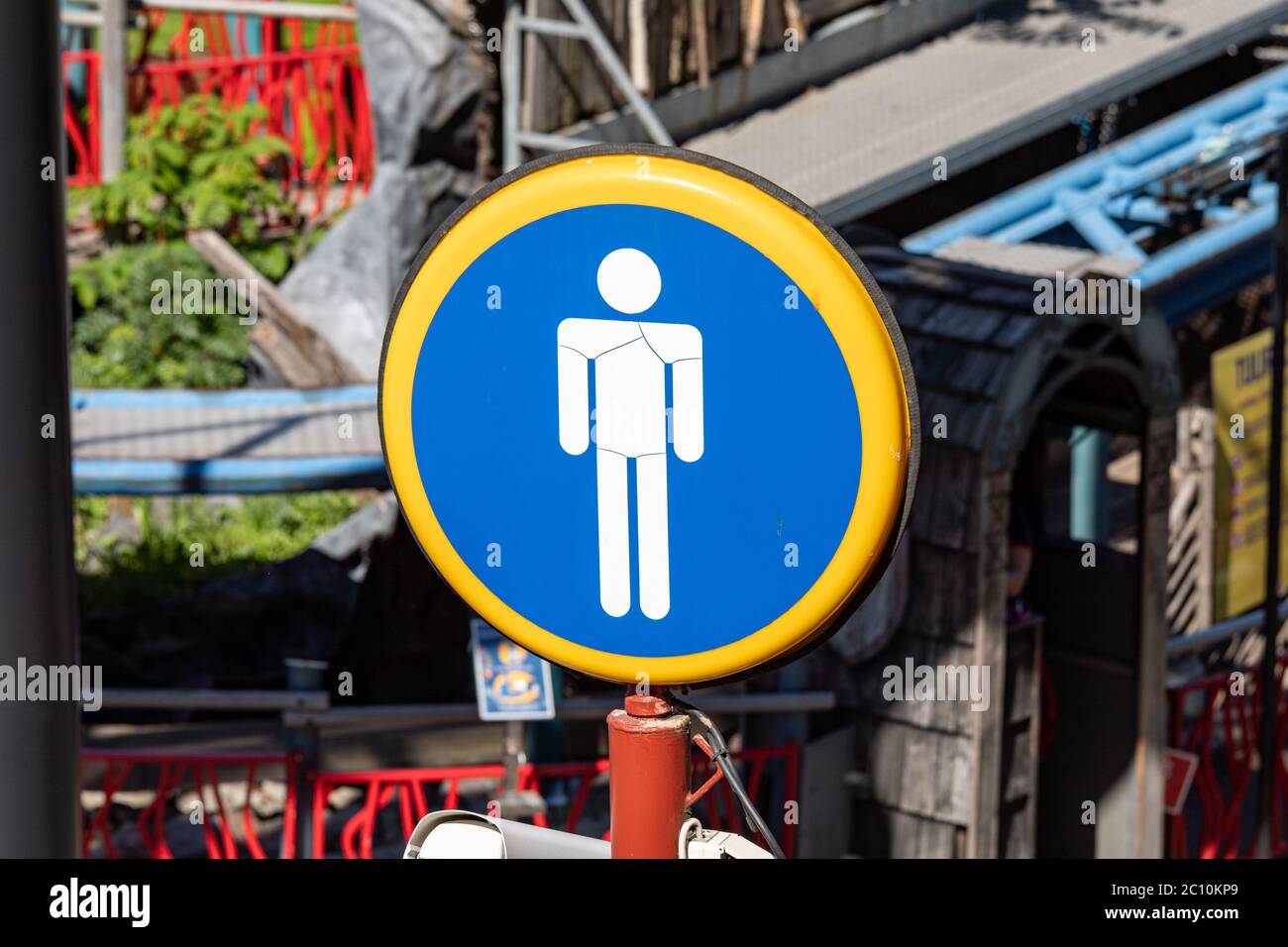 Männer, Männer oder Herren WC, Bad, WC, WC oder Waschraum Symbol Zeichen Stockfoto