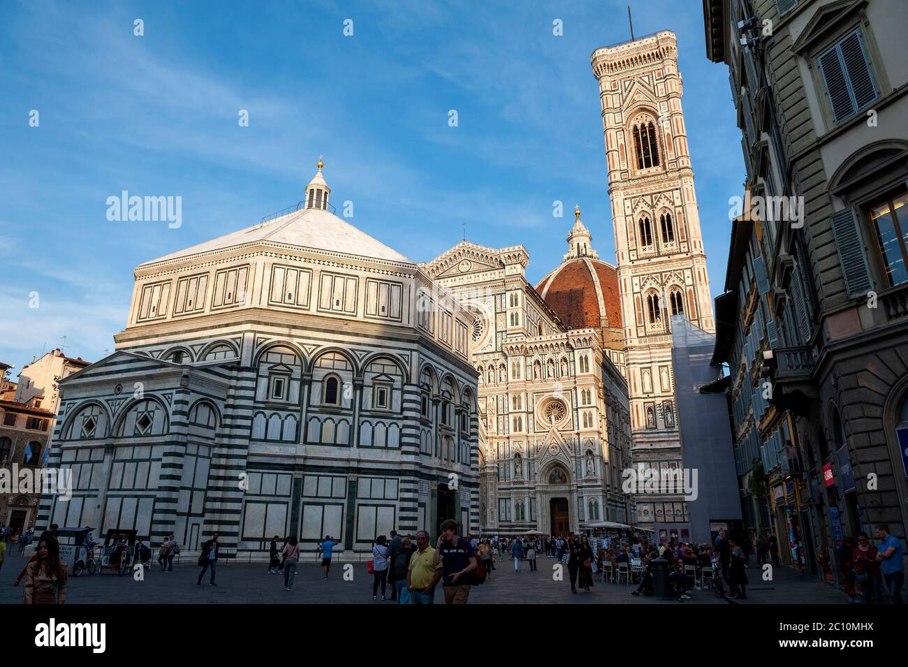 Baptisterium des heiligen Johannes in der Kathedrale Santa Maria del Fiore in Florenz, Italien Stockfoto