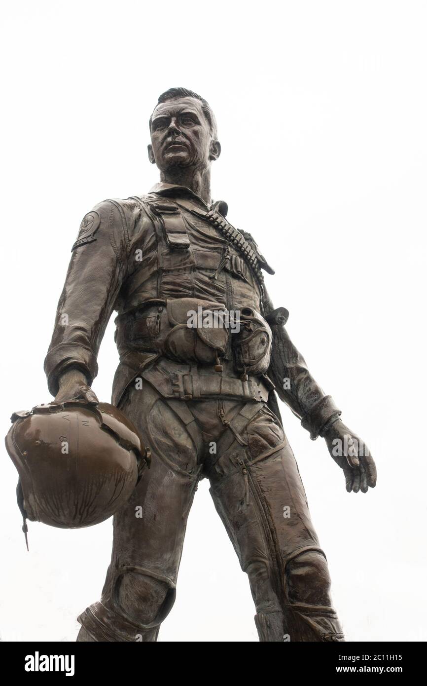 Vizeadmiral James B Stockdale Statue in Annapolis MD Stockfoto