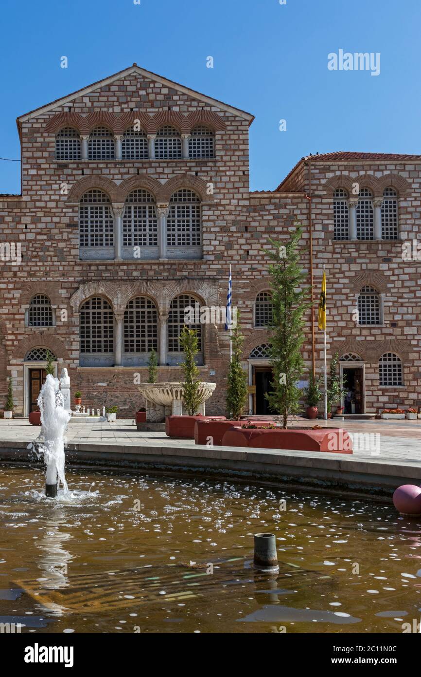 THESSALONIKI, GRIECHENLAND - 22. SEPTEMBER 2019: Byzantinische Kirche des Heiligen Demetrios in Thessaloniki, Zentralmakedonien, Griechenland Stockfoto