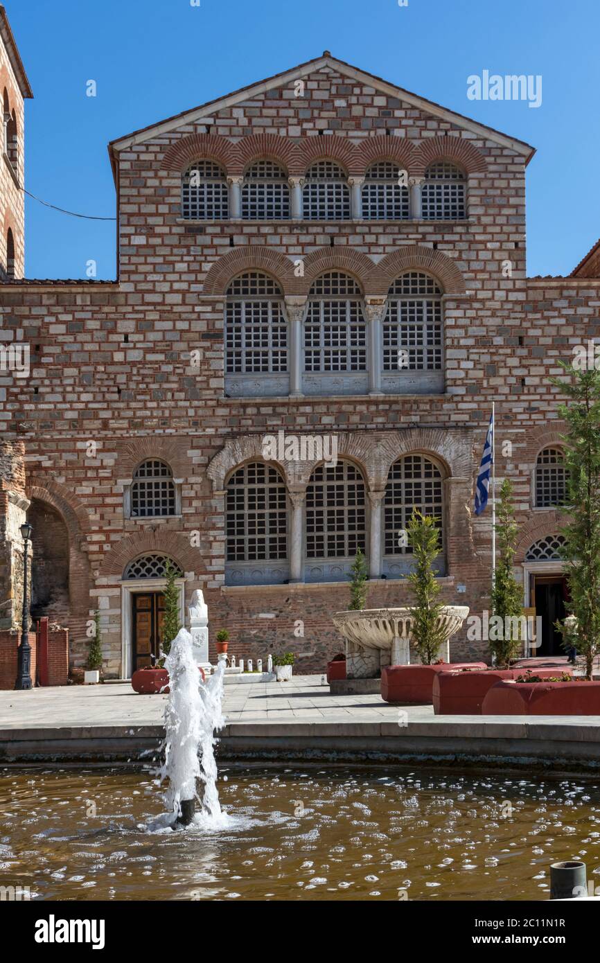 THESSALONIKI, GRIECHENLAND - 22. SEPTEMBER 2019: Byzantinische Kirche des Heiligen Demetrios in Thessaloniki, Zentralmakedonien, Griechenland Stockfoto
