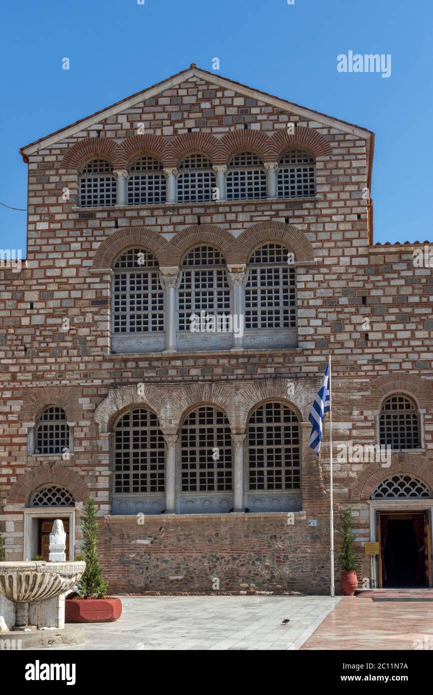 THESSALONIKI, GRIECHENLAND - 22. SEPTEMBER 2019: Byzantinische Kirche des Heiligen Demetrios in Thessaloniki, Zentralmakedonien, Griechenland Stockfoto
