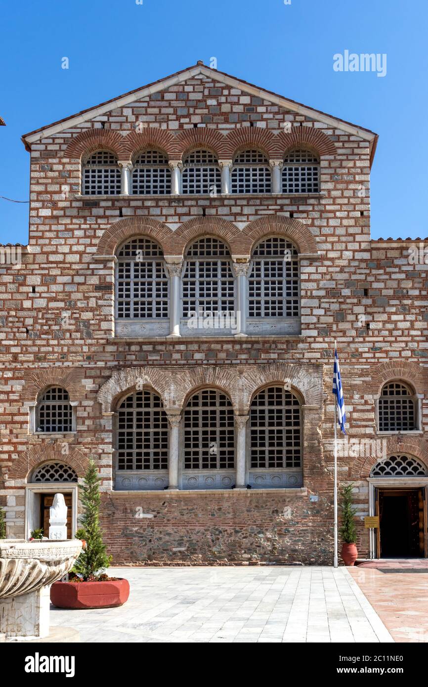 THESSALONIKI, GRIECHENLAND - 22. SEPTEMBER 2019: Byzantinische Kirche des Heiligen Demetrios in Thessaloniki, Zentralmakedonien, Griechenland Stockfoto