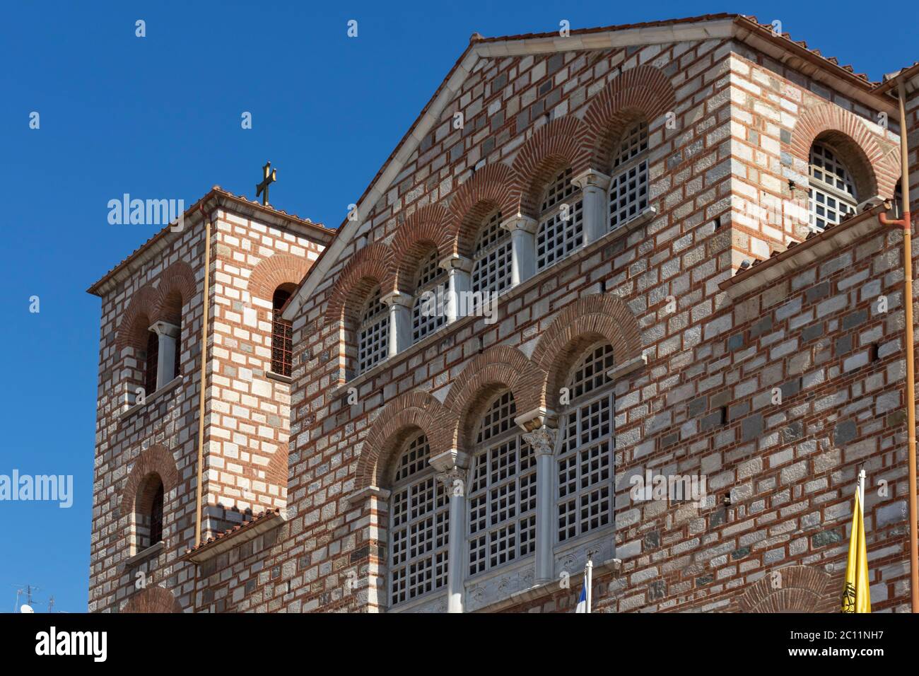 THESSALONIKI, GRIECHENLAND - 22. SEPTEMBER 2019: Byzantinische Kirche des Heiligen Demetrios in Thessaloniki, Zentralmakedonien, Griechenland Stockfoto