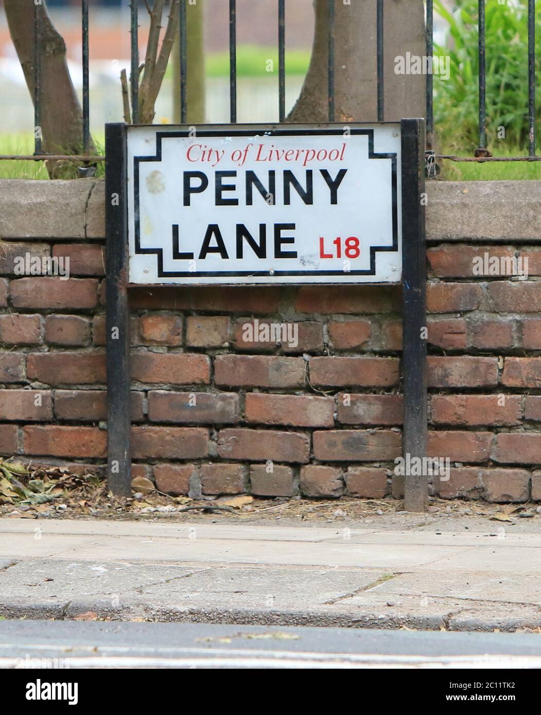 Penny Lane Racism Kredit Ian Fairbrother/Alamy Stock Photo Stockfoto