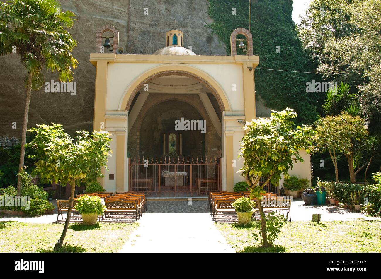 Wallfahrtskirche der Madonna delle Fonti in der kalabrischen Stadt spilinga, italien Stockfoto