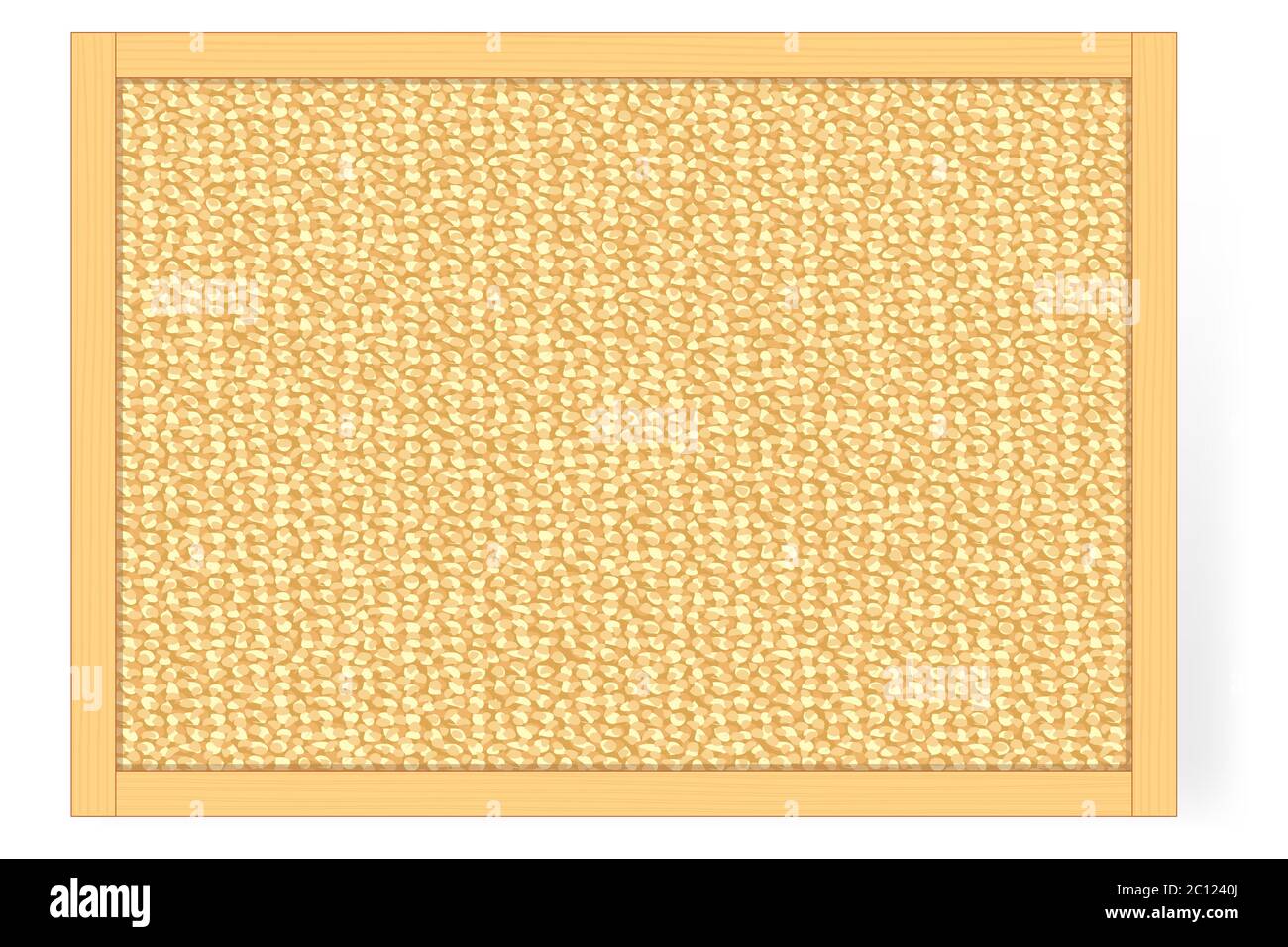 Cork Board isoliert Vektor Illustration Hintergrund Muster Stock Vektor