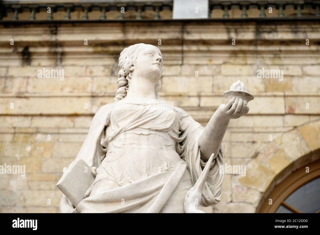 Statue Vigilance in der Nähe von Big Gatchina Palace. Stockfoto