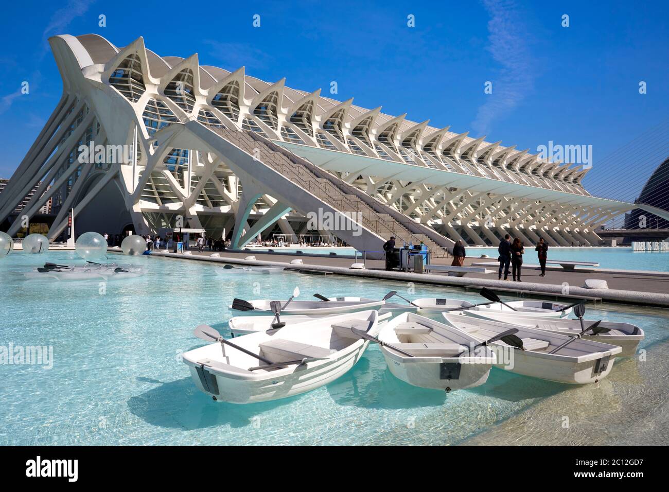 Museo de las Ciencias Principe Felipe (Wissenschaftsmuseum), Valencia, Spanien. Stockfoto Museo de las Ciencias Principe Felipe (Wissenschaftsmuseum), Valencia, Spanien. Stockfoto