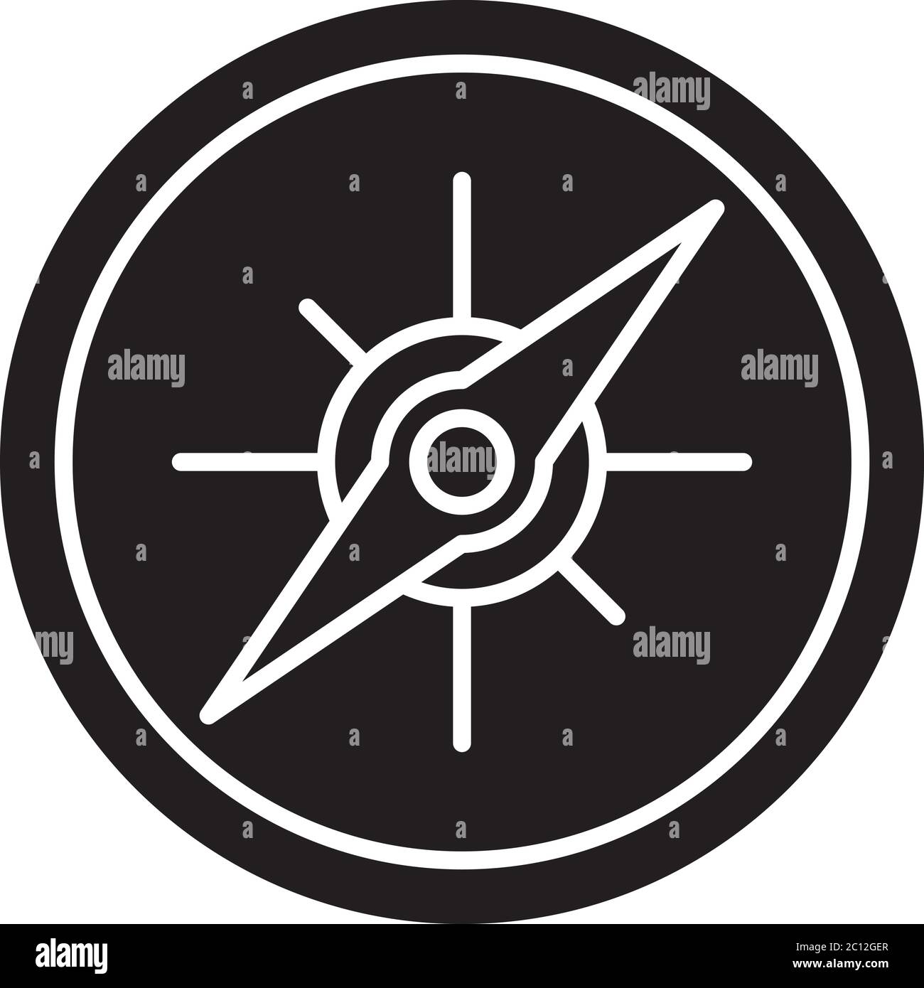 Points of the compass Schwarzweiß-Stockfotos und -bilder - Alamy