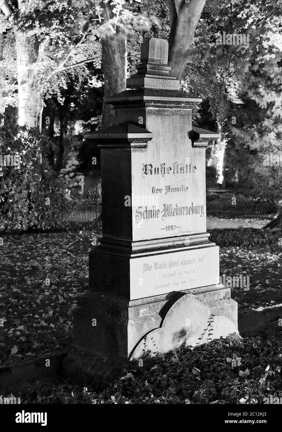 Friedhof Westfriedhof, Unna, Ruhrgebiet, Nordrhein-Westfalen, Deutschland Stockfoto