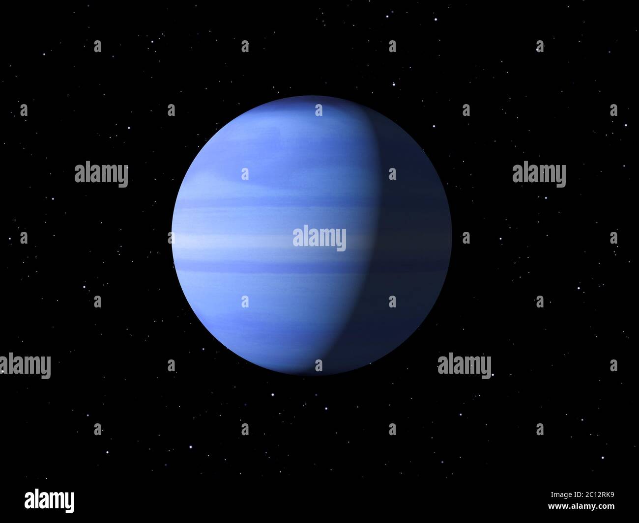 Planet Uranus mit NASA Texturen gemacht Stockfoto