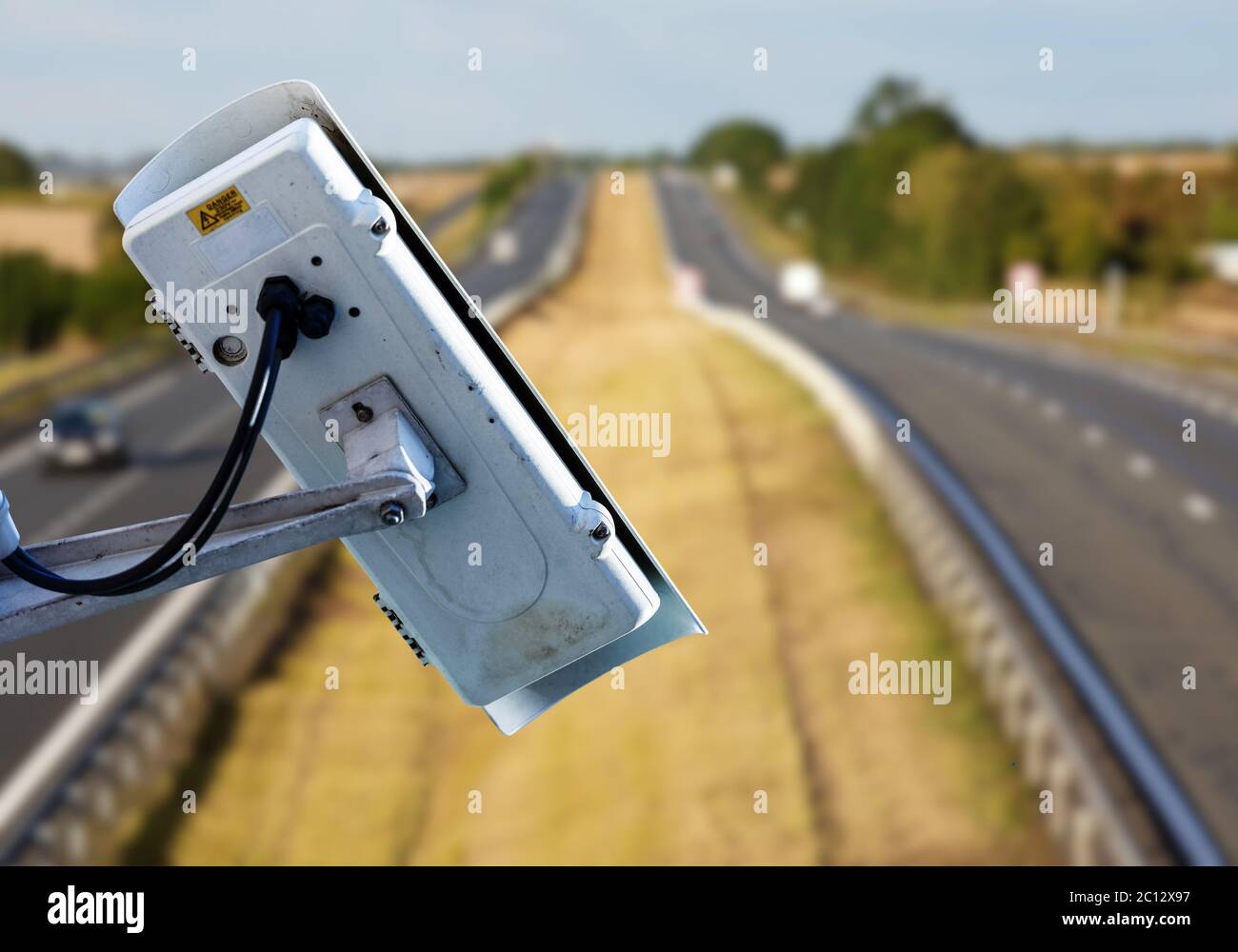 CCTV-System auf der Straße Stockfoto