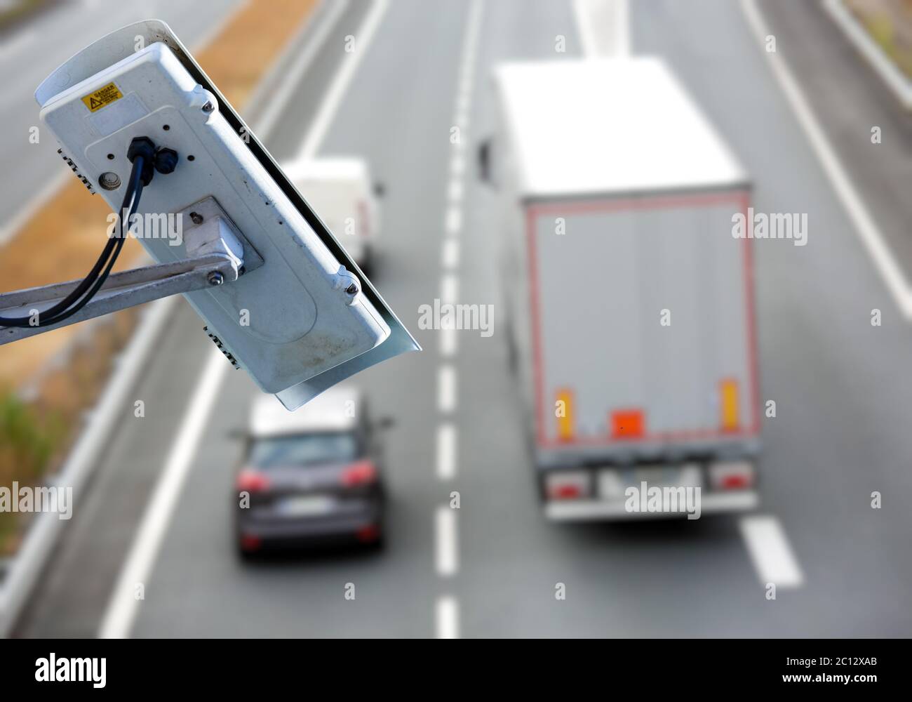 CCTV-System auf der Straße Stockfoto