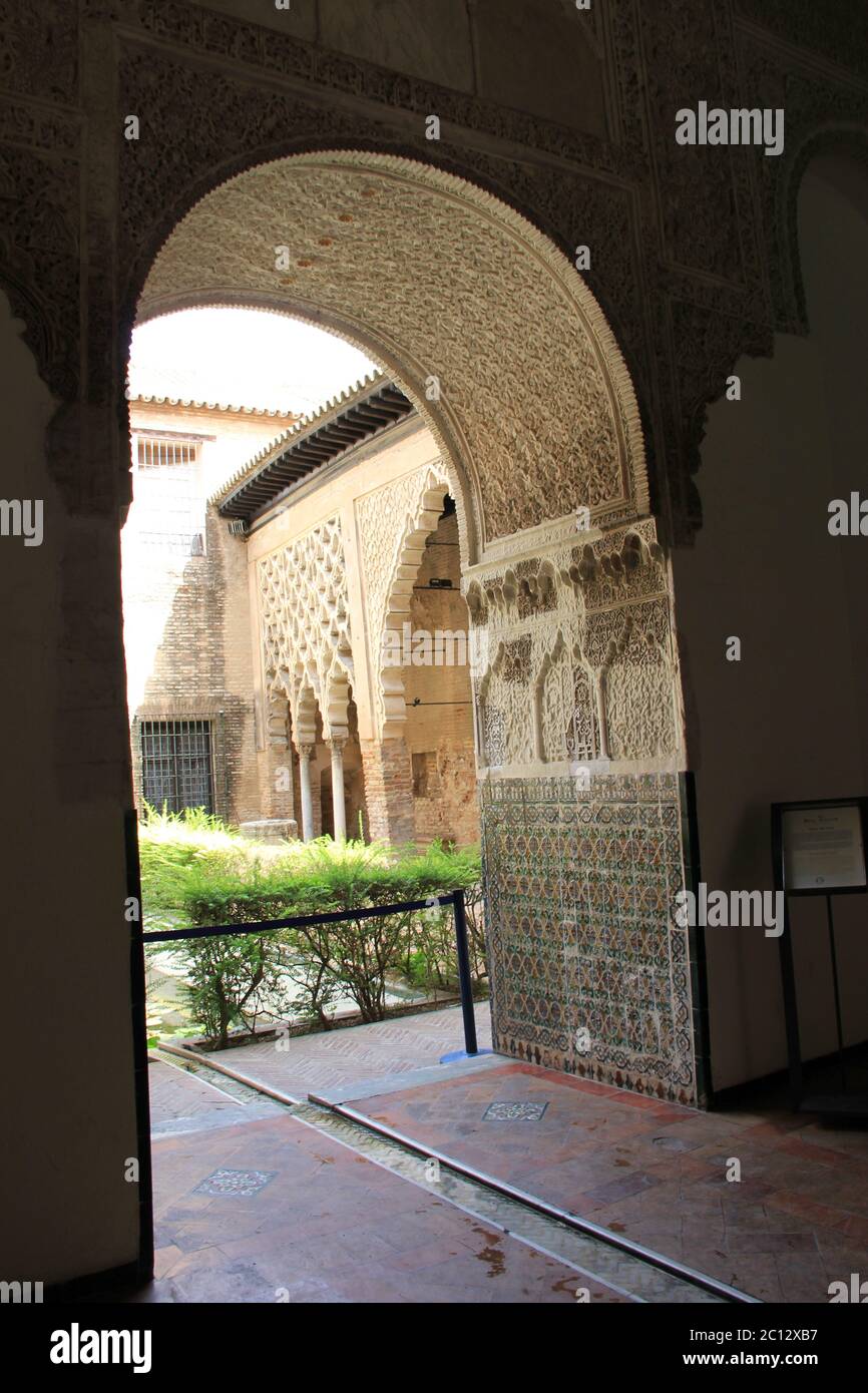 Königlicher Alcázar von Sevilla, Spanien Stockfoto