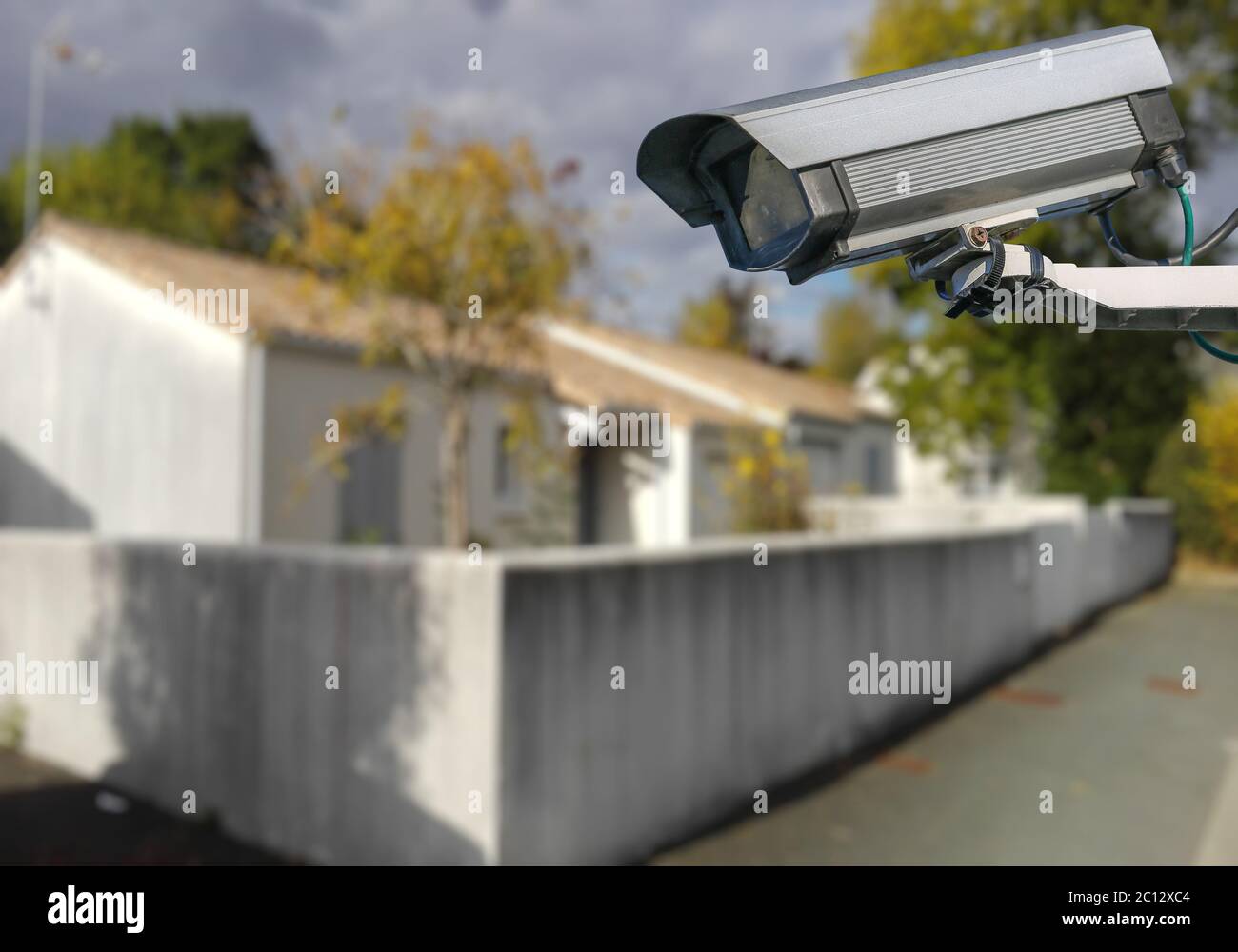 CCTV-Kamera mit eigenem Haus Stockfoto