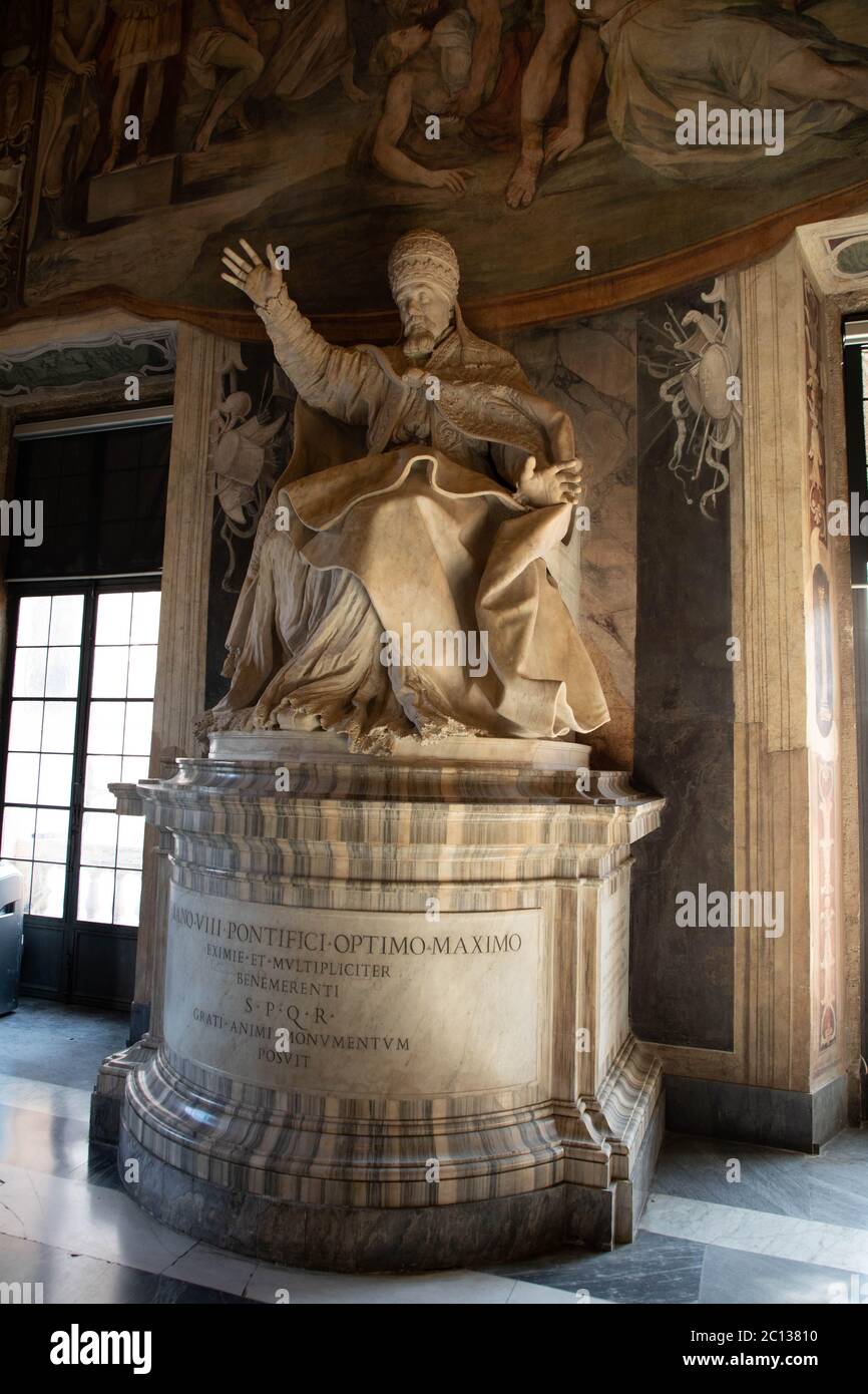 Eine Skulptur im Kapitolinischen Museum in Rom. Stockfoto
