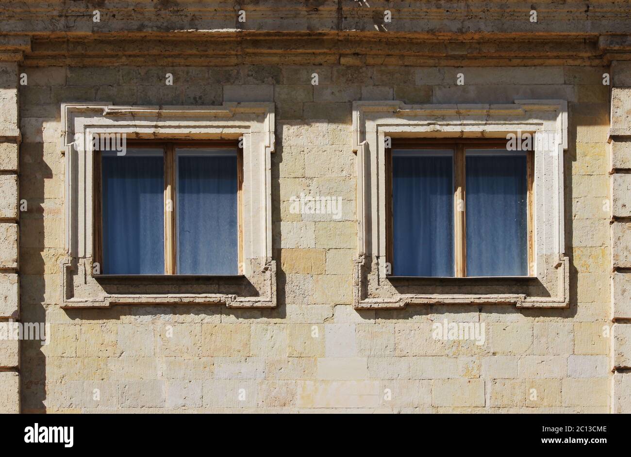 Textur Steinmauer Gattschina-Palast, erbaut von Pudozh - produziert rund um den Ortsteil Gattschina, 17. Jahrhundert Stockfoto