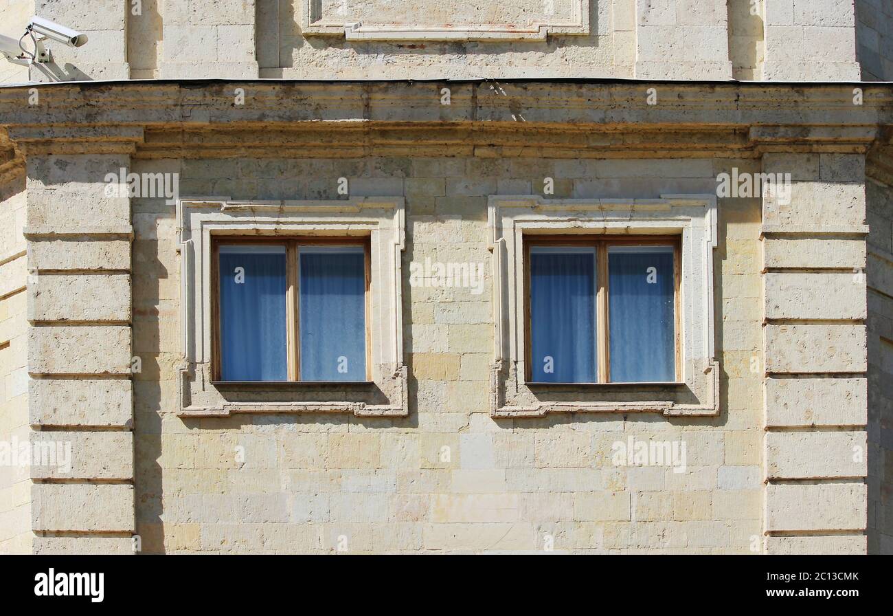 Textur Steinmauer Gattschina-Palast, erbaut von Pudozh - produziert rund um den Ortsteil Gattschina, 17. Jahrhundert Stockfoto