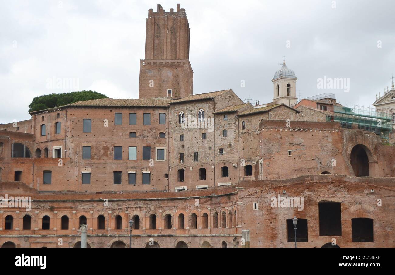Trajans Markt, Rom. Stockfoto