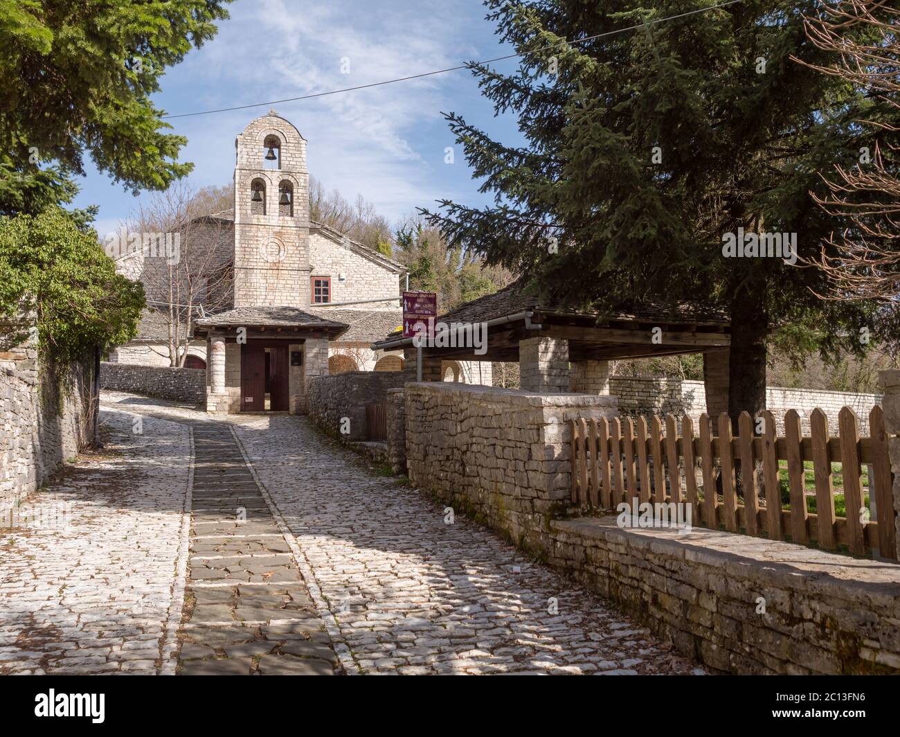 Kloster von Agia Paraskevi auf Monodendri die Vikos Schlucht Griechenland Stockfoto