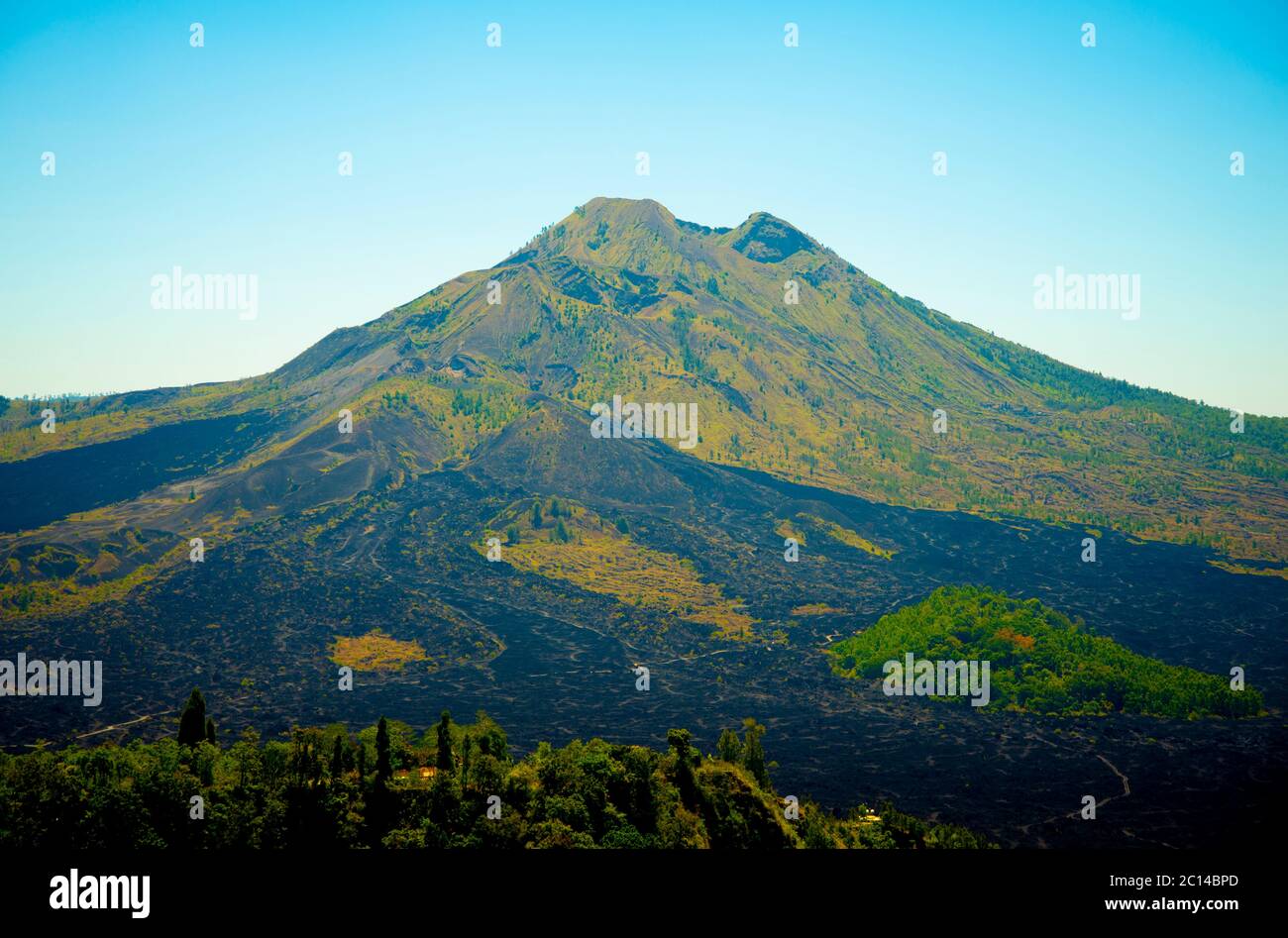 Mount Batur (Kintamani Vulkan) - Bali - Indonesien Stockfoto