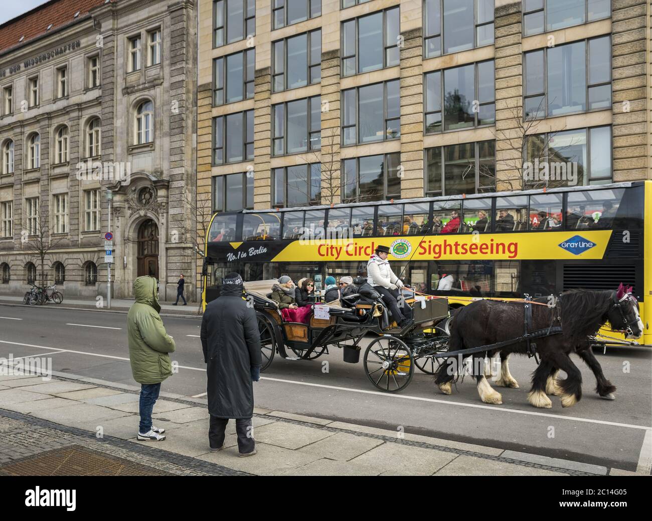Sightseeing in Berlin Stockfoto
