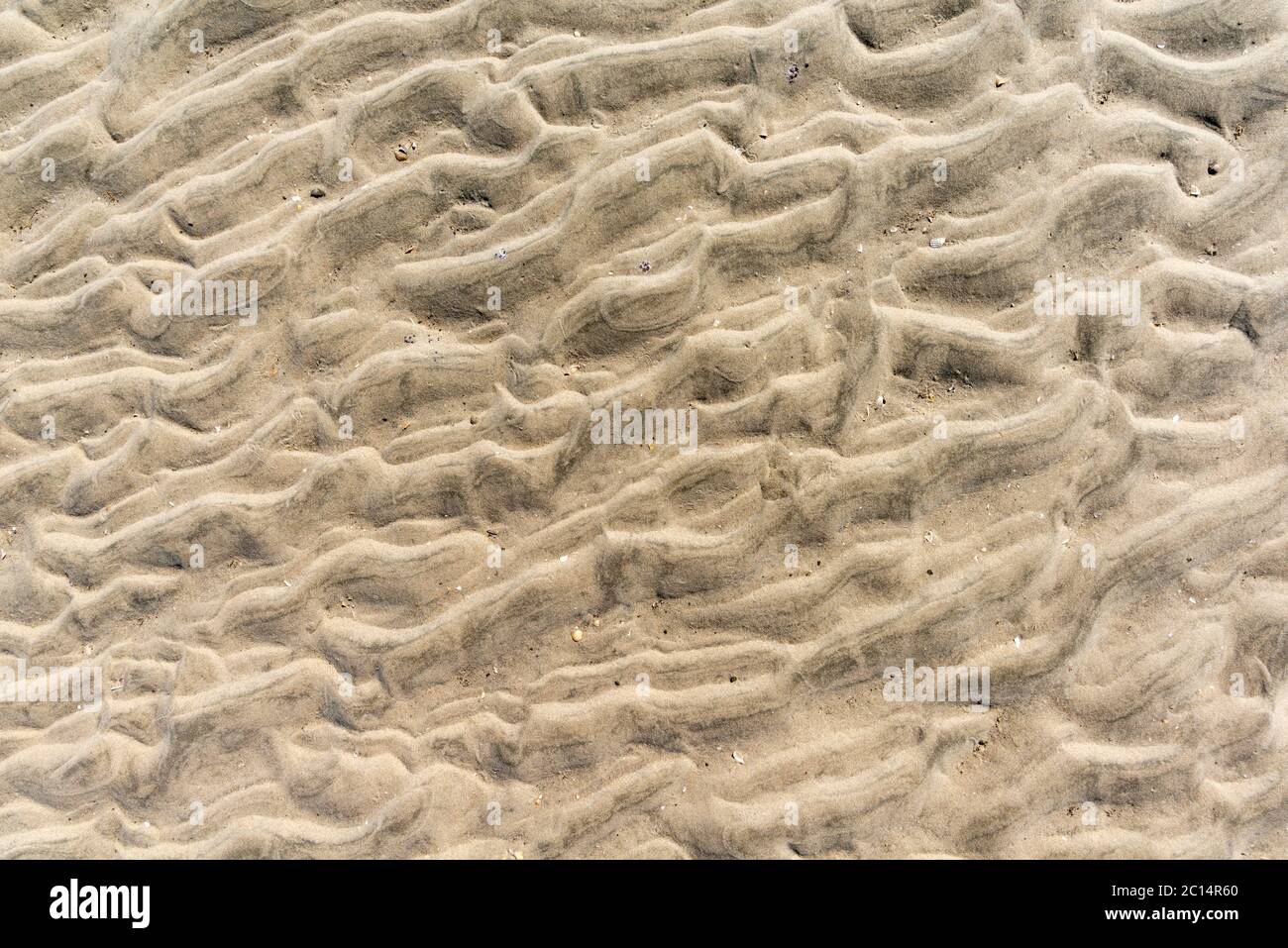 Strukturen und Muster in der Wattenmeer, UNESCO-Weltkulturerbe, in der Nähe der Nordseeinsel Neuwerk, Bundesland Hamburg, Norddeutschland Stockfoto