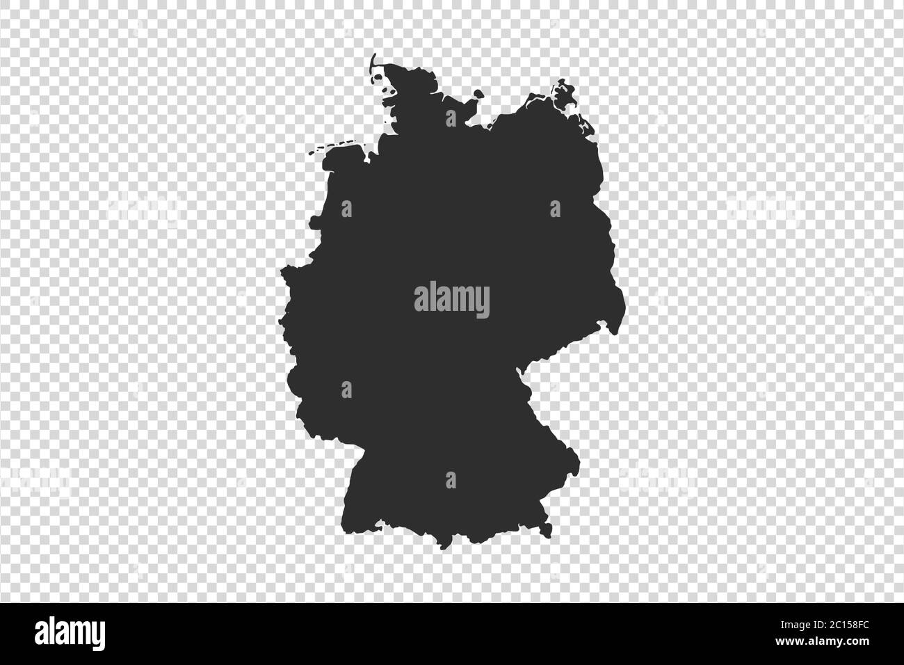 Frankreich Karte mit Grauton auf png oder transparenten Hintergrund, Illustration, strukturiert, Symbole von Frankreich, Vektor-Illustration Stock Vektor