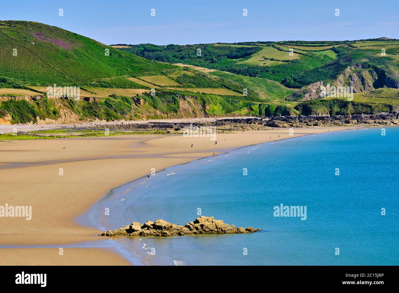 Frankreich, Normandie, Manche, Cotentin, Cap de la Hague, Auderville, Bucht von Ecalgrain Stockfoto