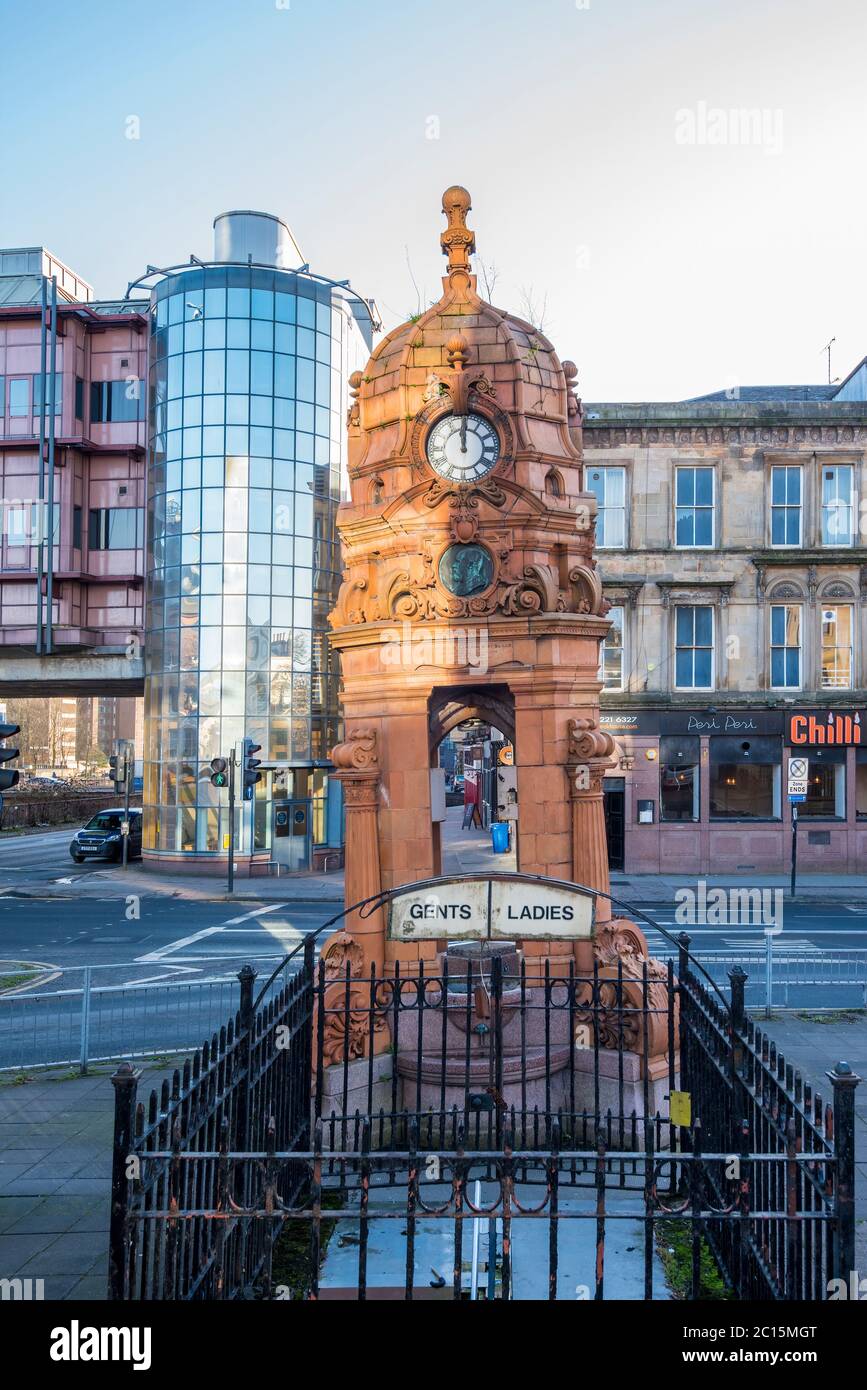 Cameron Memorial Fountain Sauchiehall Street, Charing Cross, Glasgow, Schottland Stockfoto