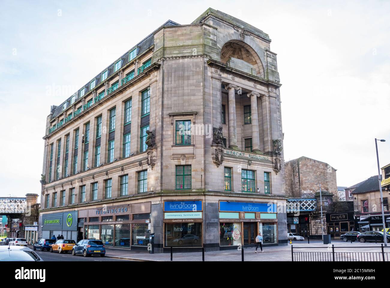 Mercat Building Glasgow Cross Scotland Stockfoto