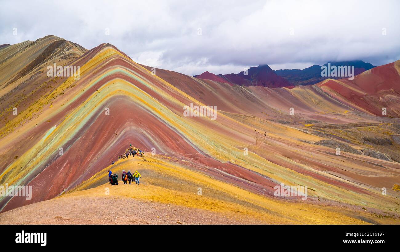Regenbogengebirge in Kusco, Peru Stockfoto